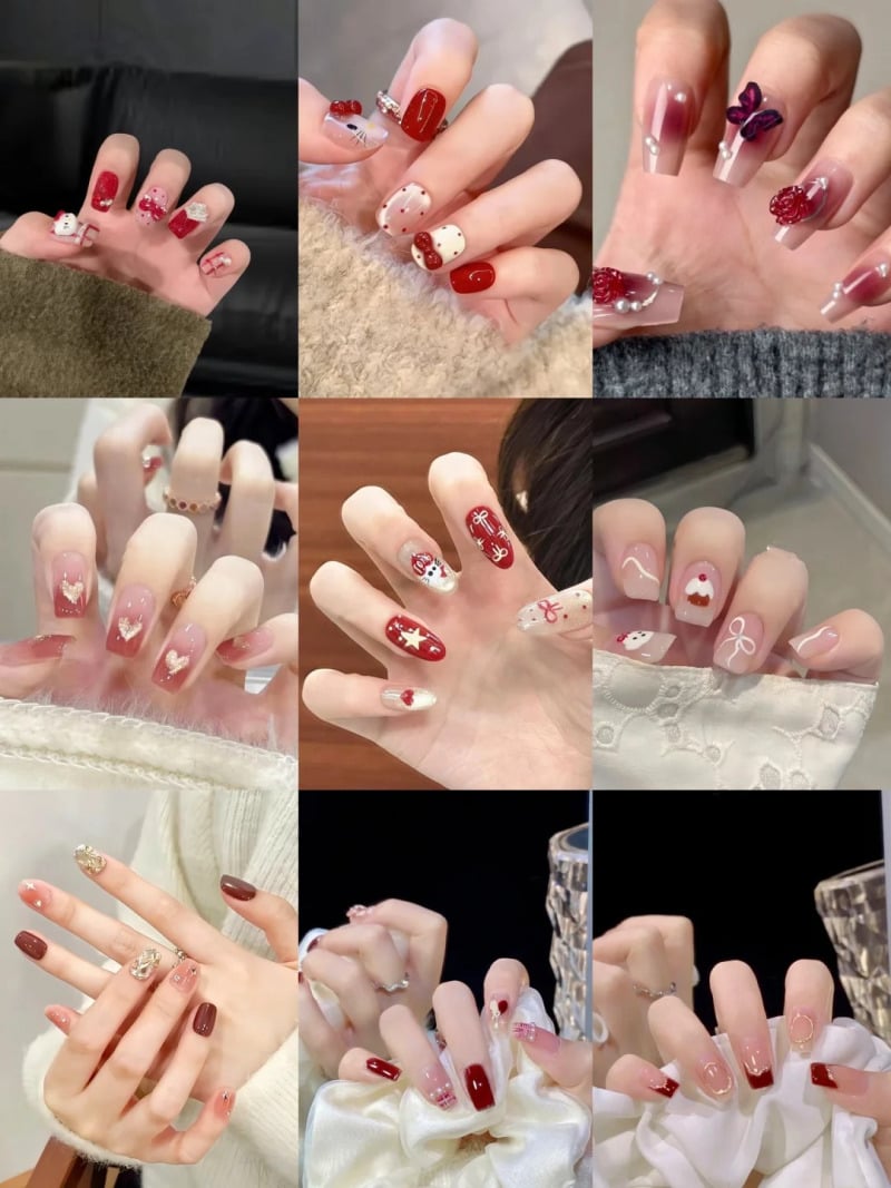 mau-nail-do-trang-cardina-22-jpg_c8d70be3731b4435ab40611c9d6b20df Bộ sưu tập móng tay nhiều phong cách, màu sắc, họa tiết khác nhau, từ đơn giản đến phức tạp.