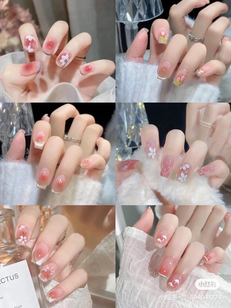 mau-nail-don-gian-cardina__28__56c4c5e8aa9048f385cfeae096b29ab3 Bộ sưu tập móng tay với họa tiết hoa trang trí tinh tế và màu sắc dịu nhẹ.