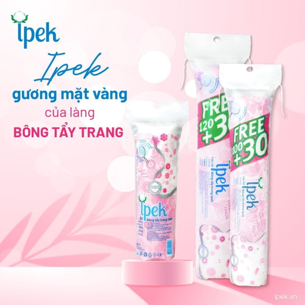 Bông tẩy trang Ipek Klasik Cotton Pads