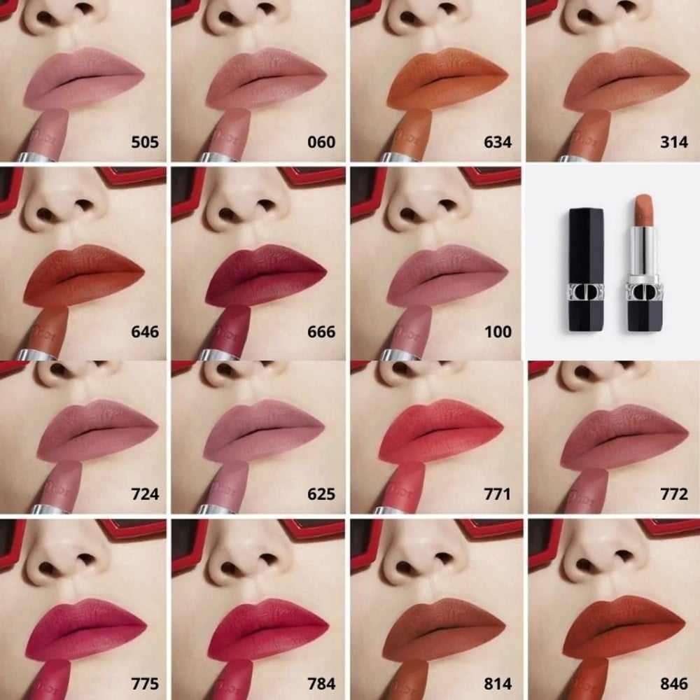 22-3_-_thegioiskinfood_-_bang_mau_son_dior_rouge_lipstick_dong_matte 22.3 - thegioiskinfood - Bảng màu son Dior Rouge Lipstick dòng matte