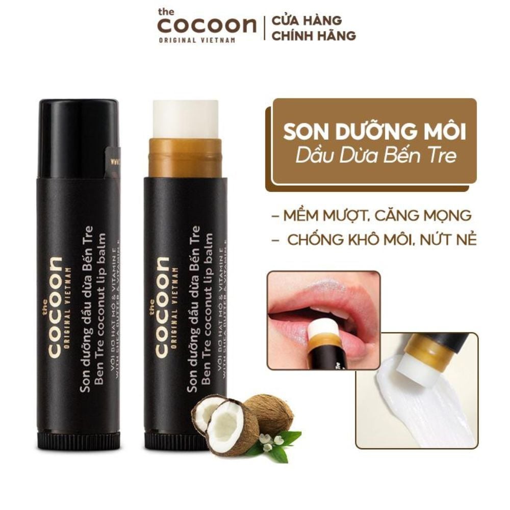 son dưỡng dầu dừa cocoon