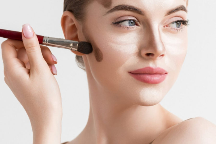 Lưu ý khi định hình khối cho khuôn mặt vuông