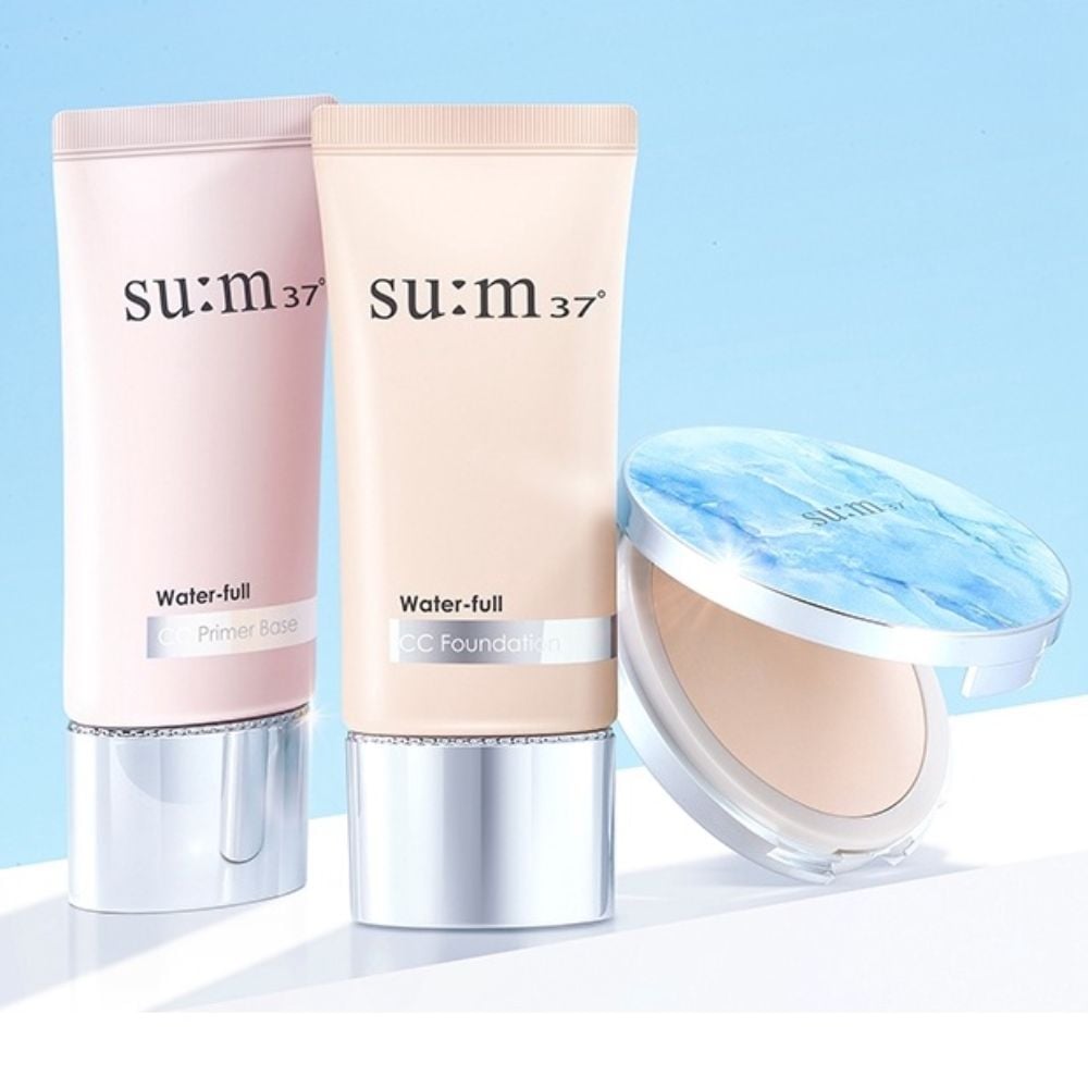 Kem lót cung cấp độ ẩm, kiểm soát dầu, nâng tông Su:m37 Water-full CC Primer Base