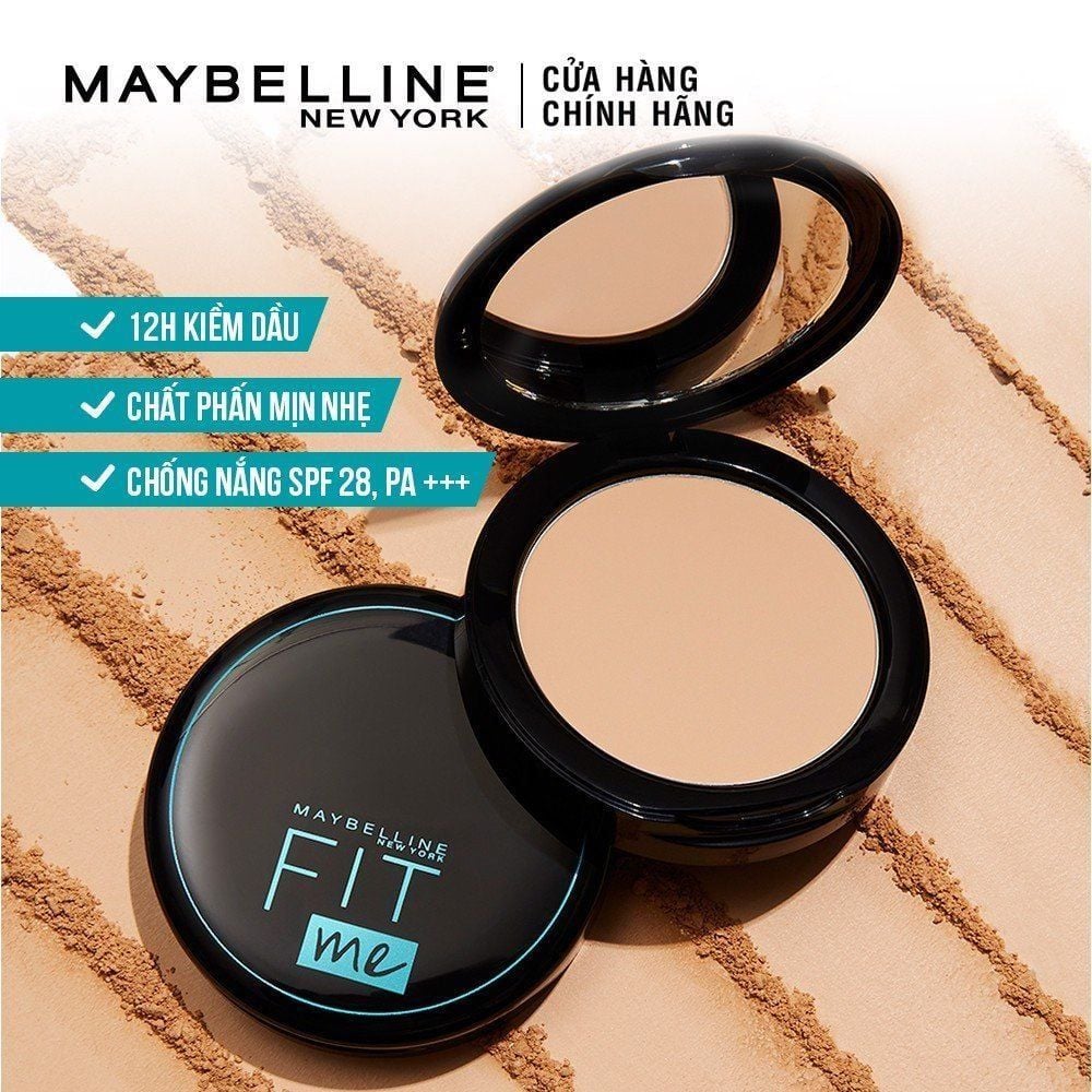 Phấn dạng nén Maybelline Fit Me Matte Poreless Powder