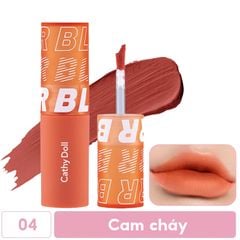 Khám Phá 10+ Thỏi Son Màu Cam Cháy Quyến Rũ Đốn Tim Phái Đẹp 1 Son môi màu cam cháy với thiết kế vỏ cam, kèm hình ảnh minh họa màu sắc trên môi.