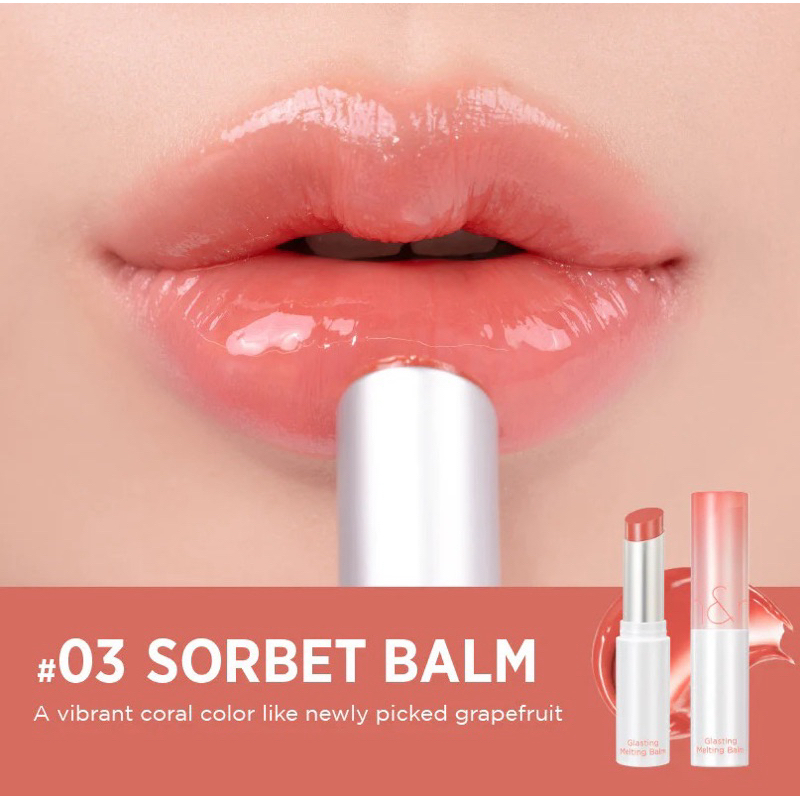 Khám Phá 10 Sắc Son Romand "Hot" Nhất 2025 - Được Phái Đẹp Ưa Chuộng! 1 Son Romand Glasting Melting Balm màu 03 Sorbet