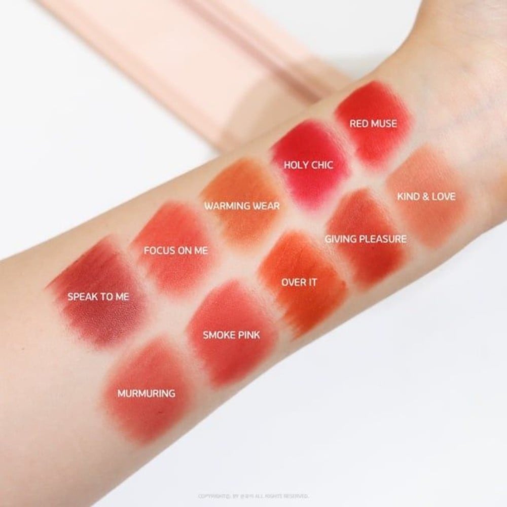 Bảng màu son 3CE Soft Matte Lipstick 2.9 - thegioiskinfood - Bảng màu son 3CE Soft Matte Lipstick