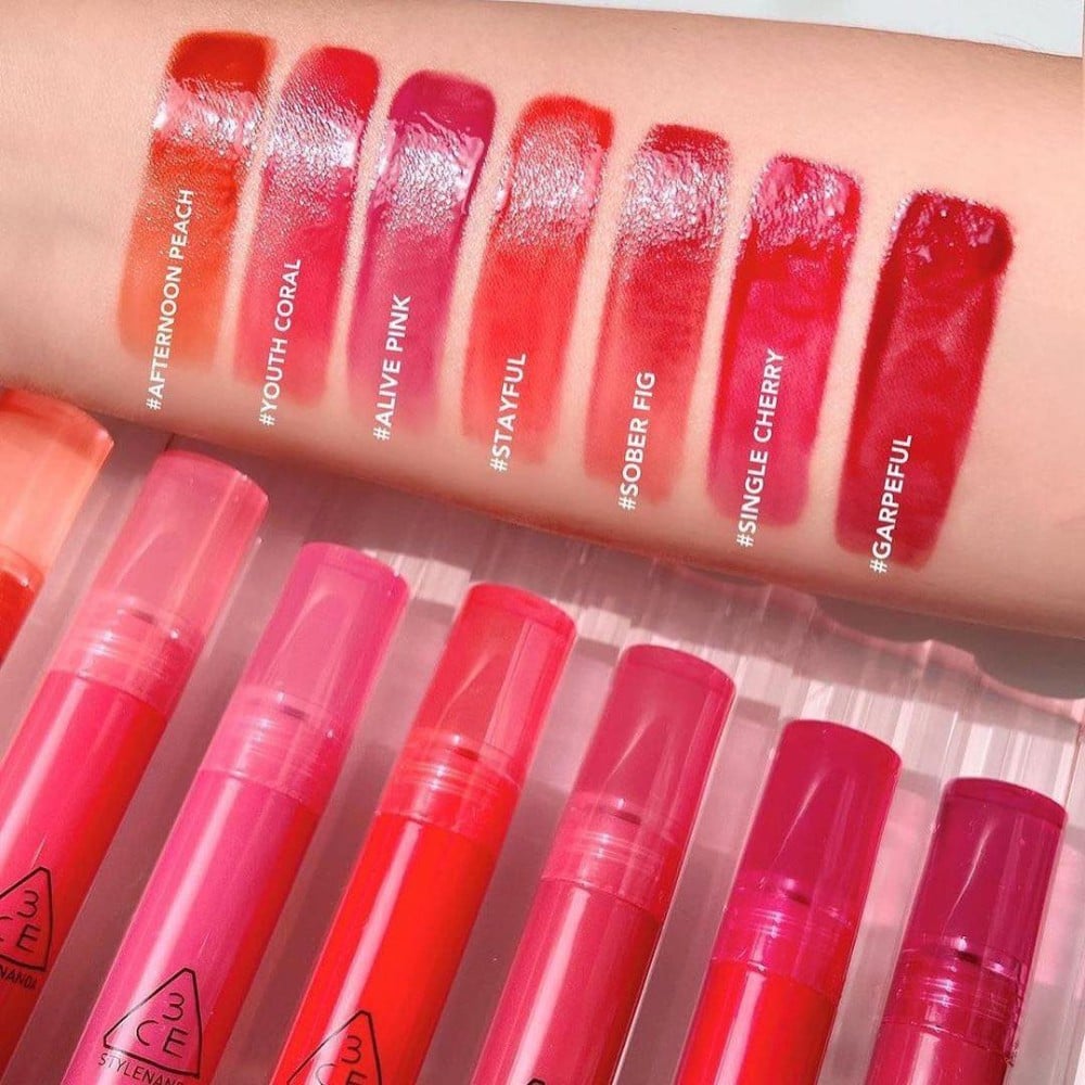 bang_mau_son_3ce_syrup_layering_tint_e6c792210e6c4049ab27152142490f84 4.5 - thegioiskinfood - Bảng màu son 3CE Syrup Layering Tint