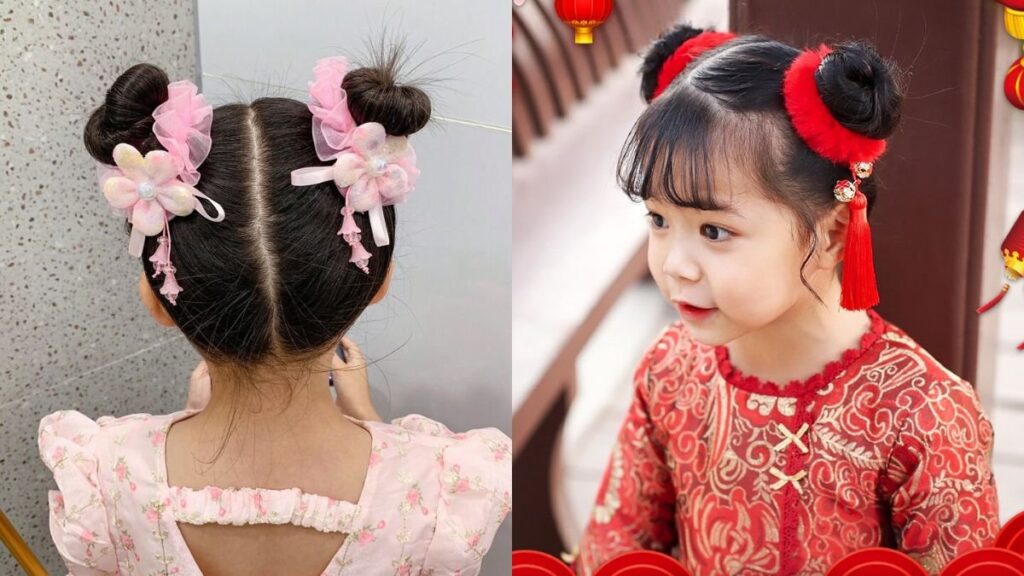 20 Kiểu Tóc Buộc Cho Bé Gái Đáng Yêu Và Dễ Thương Nhất 3 buoc toc cho be gai 1 1
