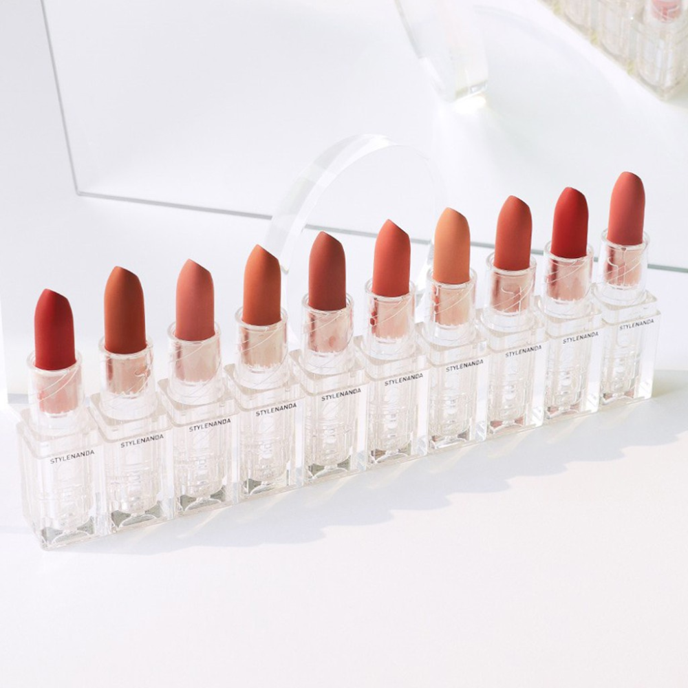 1.3 - thegioiskinfood - Bảng màu dòng son 3CE Vỏ Trong Soft Matte Lipstick Clear Layer Edition
