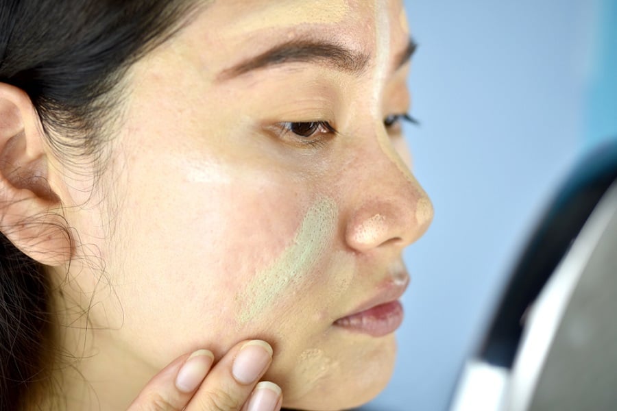 Cách sử dụng kem che khuyết điểm 5 màu