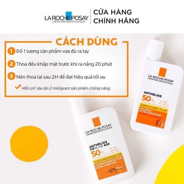 Hình ảnh giới thiệu cách sử dụng kem chống nắng với sản phẩm và hướng dẫn chi tiết bằng tiếng Việt.
