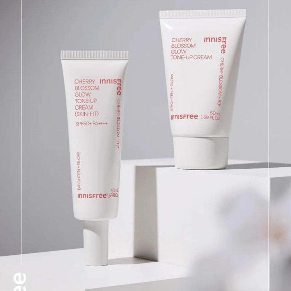 42.9 - thegioiskinfood.com - Kem chống nắng Innisfree Cherry Blossom Skin-Fit Tone-up Cream SPF50+