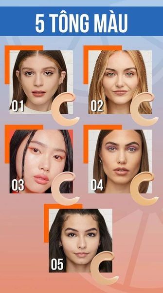 kem_nen_co_5_tong_mau_khac_nhau__phu_hop_voi_nhieu_tong_da_-_copy_576665ddb04e4dfc9bd68d27e210aa40_grande Kem nền với 5 sắc thái khác nhau, phù hợp với nhiều dạng màu da