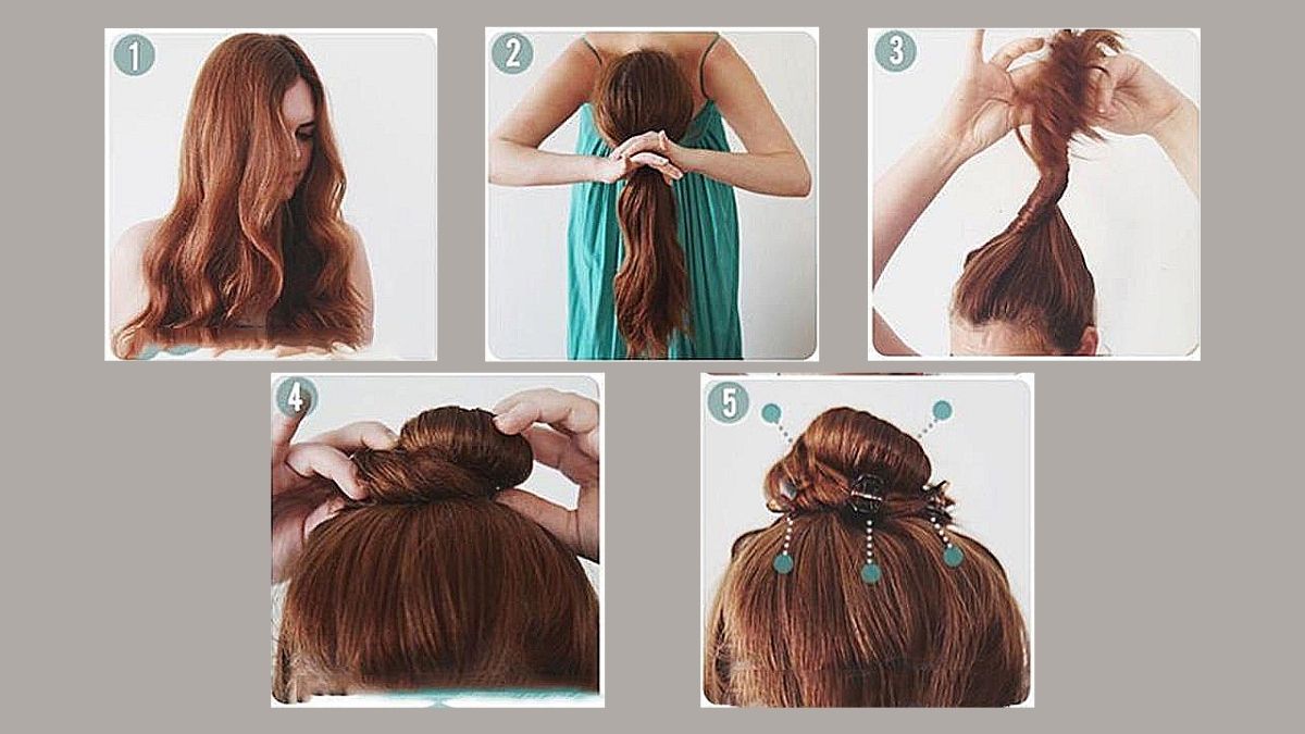lam-toc-xoan-1 Hướng dẫn búi tóc từng bước cho tóc dài, từ chải tóc đến tạo búi và cố định bằng kẹp.
