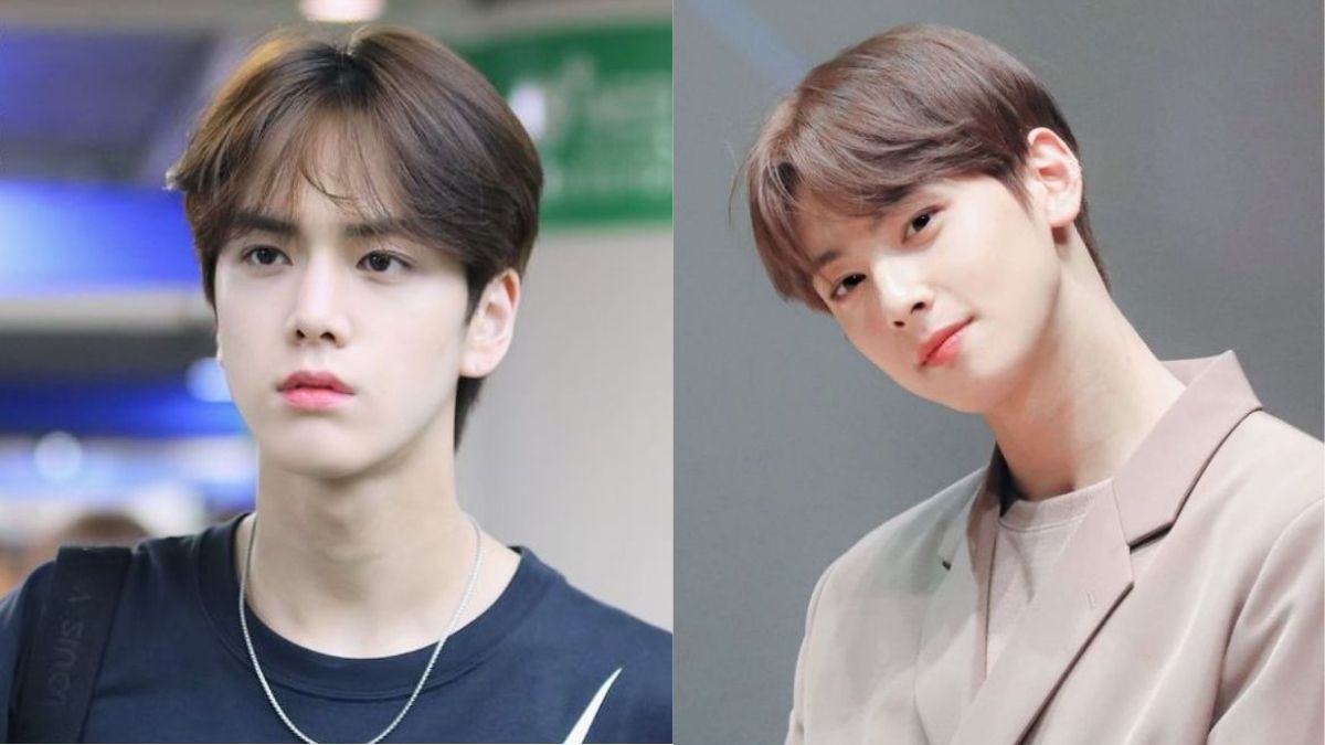 mau-nau-lanh-nam-12 Hai chàng trai với kiểu tóc tương tự, một người mặc áo đen và người kia mặc áo vest sáng màu.