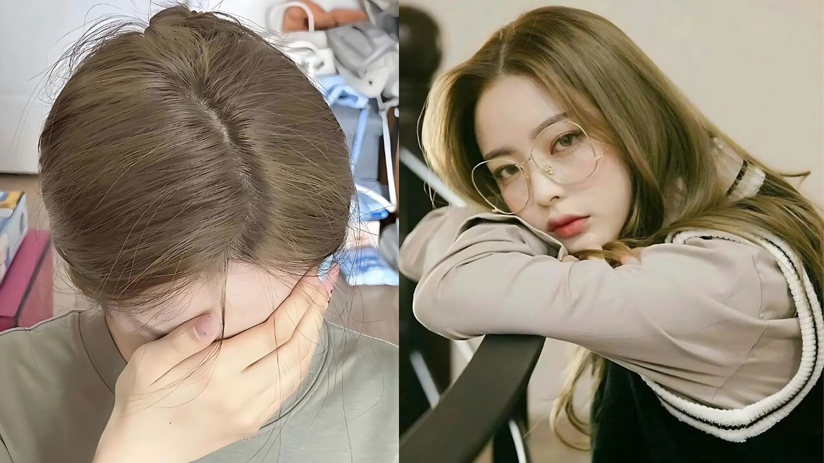 nau-kiwi-9 Hình ảnh ghép đôi: một người che mặt, người kia đeo kính nhìn thẳng, tóc dài màu nâu, bối cảnh trong nhà.