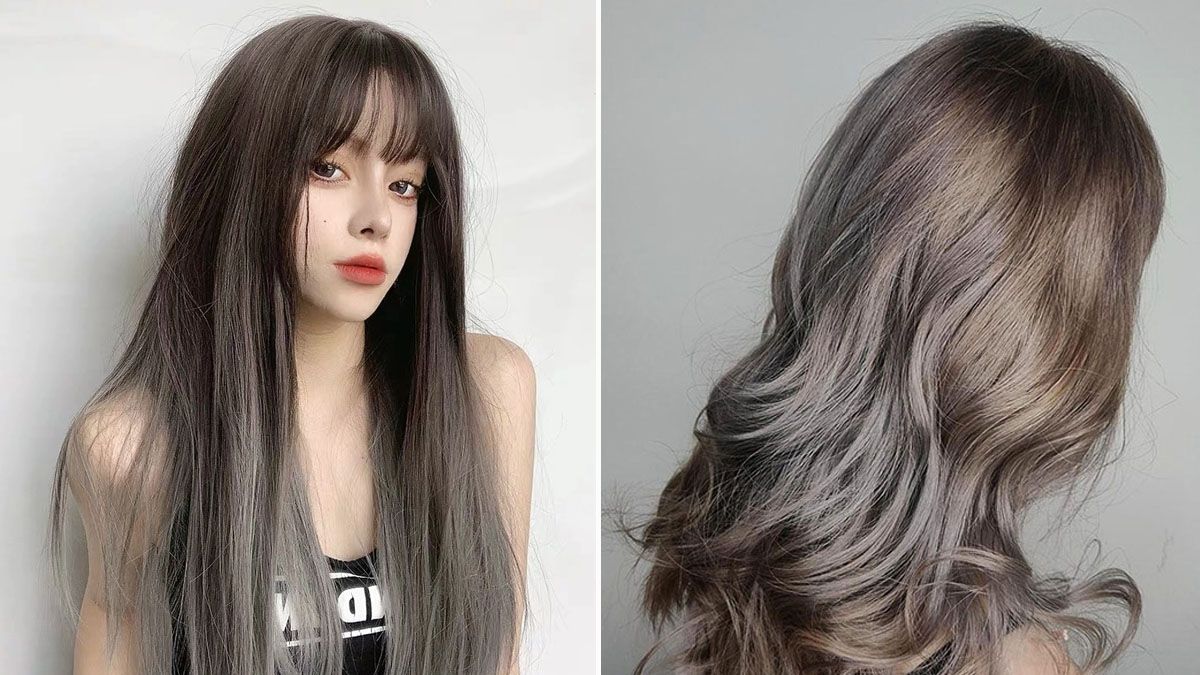 nau-tay-lanh-7 Một người với tóc dài màu nâu xám, một ảnh chụp từ phía trước và một ảnh chụp từ phía sau.
