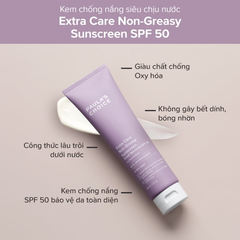 22.4 - thegioiskinfood.com - Paula’s Choice Extra Care Non Greasy Sunscreen SPF 50