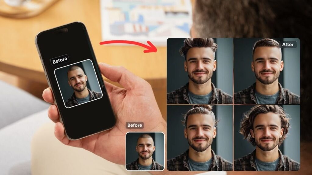 Top 6 App Tạo Kiểu Tóc Nam Qua Ứng Dụng Quét Khuôn Mặt 1 quet khuon mat chon kieu toc nam 1 1