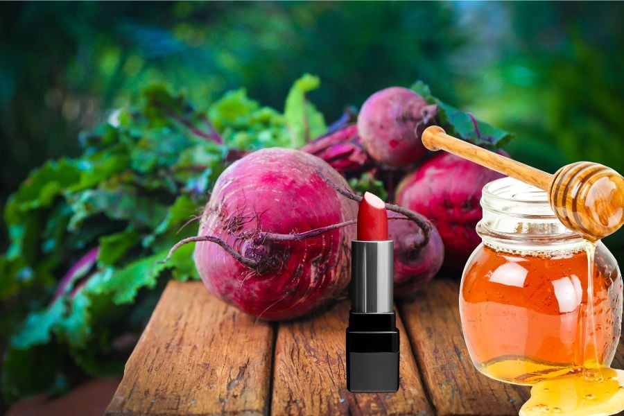 Hướng dẫn tự làm son môi từ củ dền với nguyên liệu tự nhiên