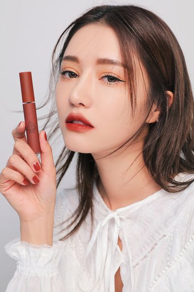Son 3ce màu đỏ nâu gạch bền màu cả ngày dài