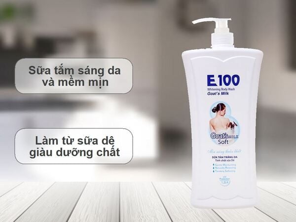 Sữa tắm trắng da E100