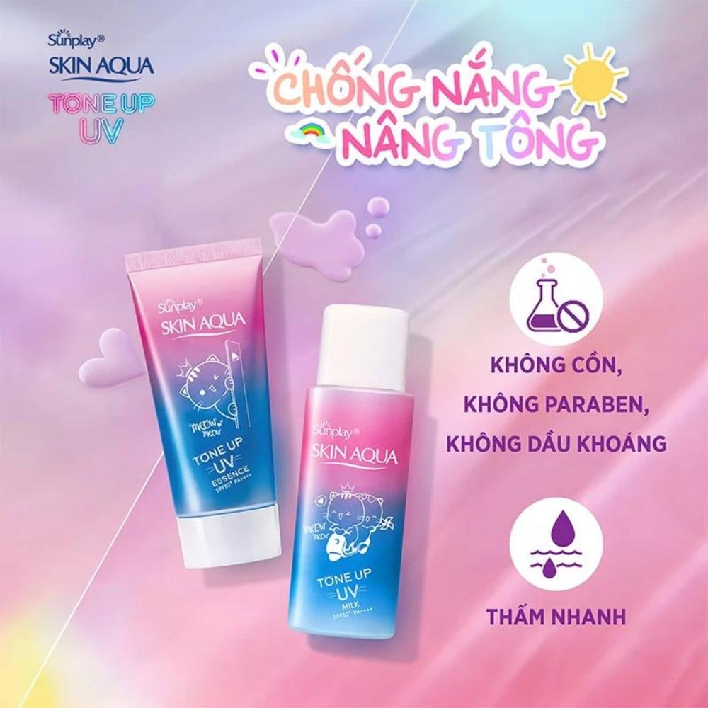 14.8 - thegioiskinfood.com - Kem chống nắng Sunplay Skin Aqua Tone Up UV Milk
