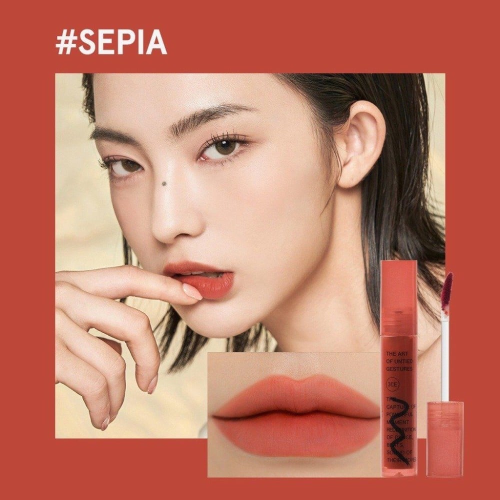 11.17 - thegioiskinfood - Son My Moves 3CE Blur Water Tint màu Sepia