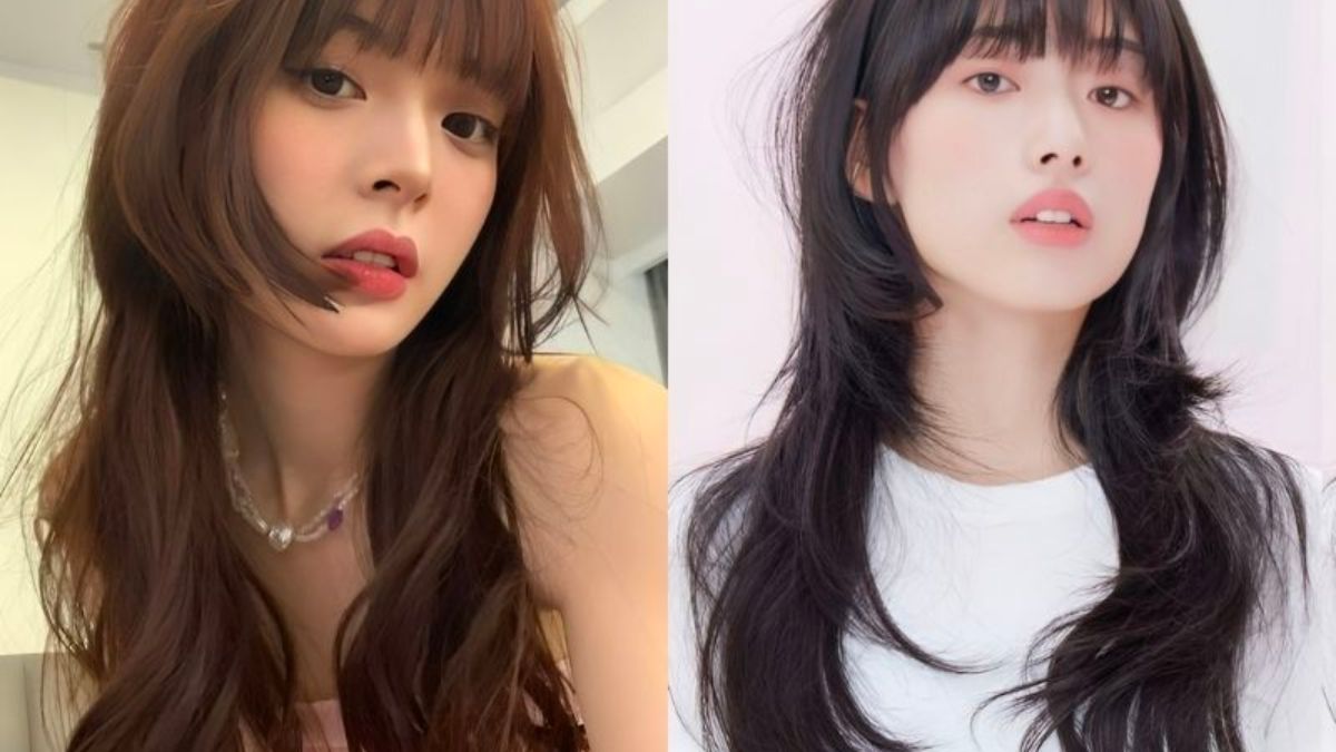 Hai người với kiểu tóc dài, trang điểm nhẹ, chụp gần trong môi trường ánh sáng tự nhiên.