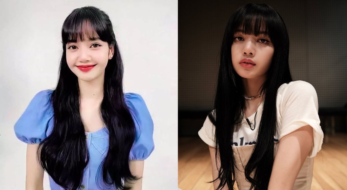 toc-lisa-3 Hai người với mái tóc dài, đứng cạnh nhau; người bên trái mặc áo xanh, người bên phải mặc áo trắng.