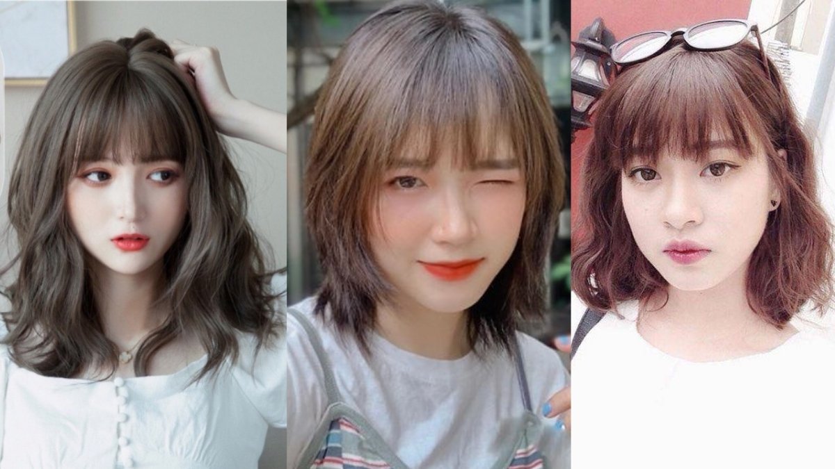 Ba người với kiểu tóc ngắn khác nhau, mặc trang phục khác nhau, tạo dáng chụp ảnh chân dung.
