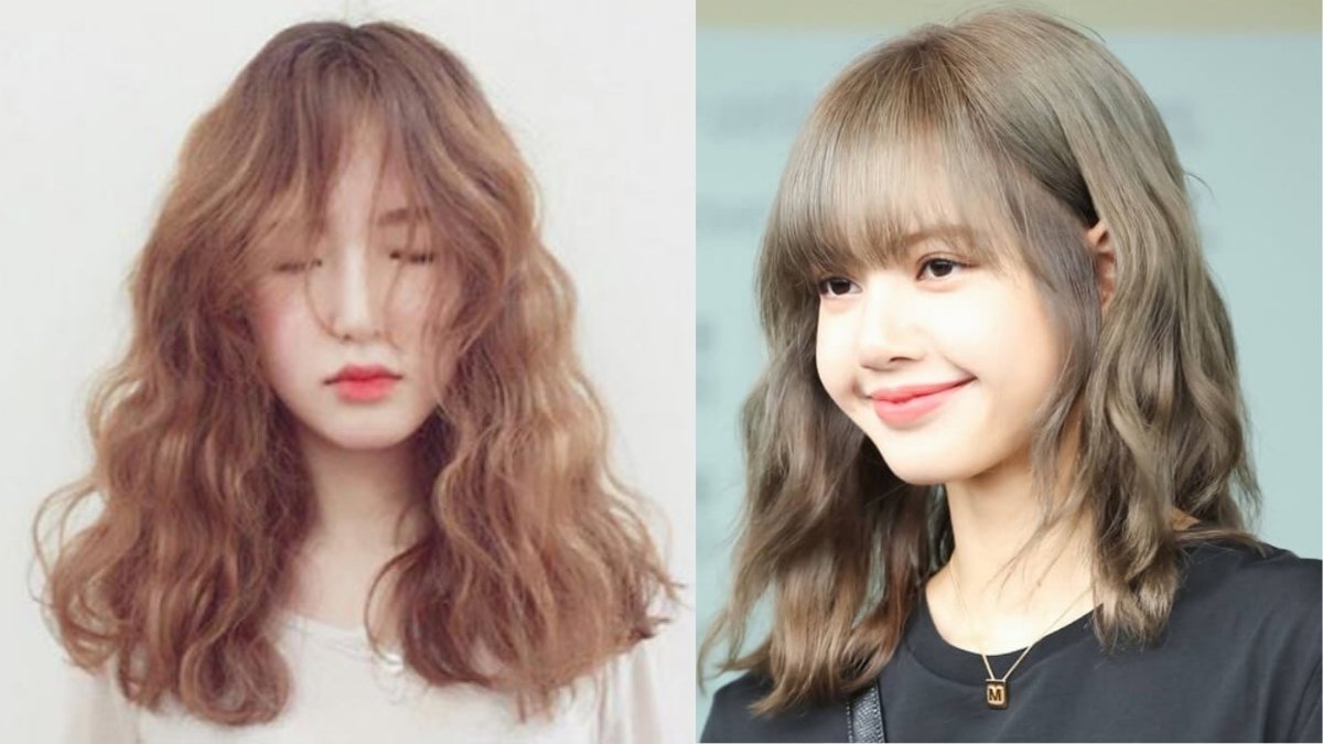 Hai người với kiểu tóc uốn xoăn nhẹ, một người có tóc dài và người kia có tóc ngắn hơn.